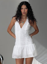 Diandra Halter Romper White
