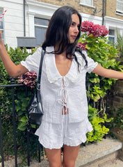 Eternal Sun Collared Co-ord White