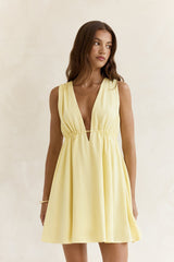 Spritz Of The Sun Mini Dress Yellow