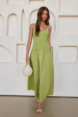 Chasing Pavements Maxi Dress Green