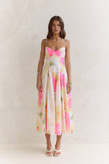 Field Of Wishes Maxi Dress Yellow Floral