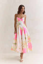 Field Of Wishes Maxi Dress Yellow Floral
