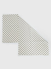 Nellie Scarf Cream Polka