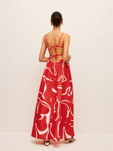 Printed Back Tie Detail Dress