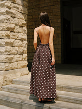 Cotton Backless Polka Dot Dress