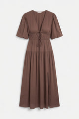 Beautifully Yours Brown Maxi Dress