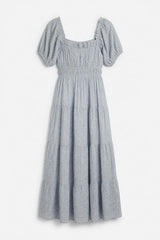 Fits Right In Light Blue Floral Maxi Dress