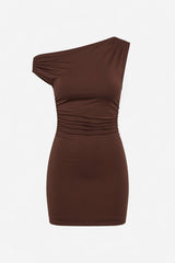 Quietly Chic Ruched Mini Dress