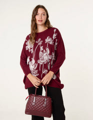 Embroidered Round Neck Jumper