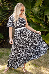 FINAL SALE - As Time Flies Floral Maxi Dress