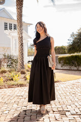 FINAL SALE - Effortless Glow Black Maxi Dress