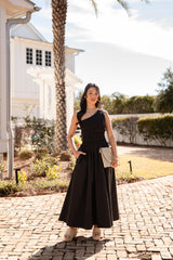FINAL SALE - Effortless Glow Black Maxi Dress