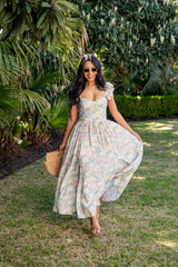 Always in Style Blue Floral Maxi Dress