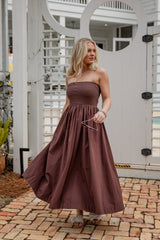 FINAL SALE - Chateau Days Strapless Maxi Dress
