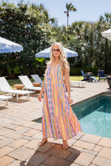 FINAL SALE - On Location Multi Maxi Dress