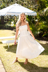 FINAL SALE - Back In Capri Strapless Maxi Dress