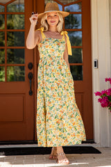 FINAL SALE - Coastal Romance Floral Maxi Dress