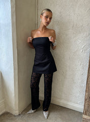 Peru Lace Trousers Black