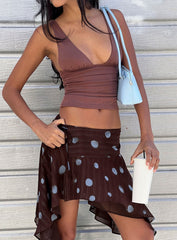 Sublime Ruched Top Brown