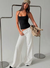 Summits Flared Track Pants Grey Marle
