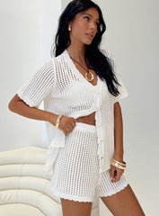 Beach Day Knit Co-ord White