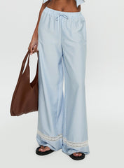 Summer Too Hot Trousers Blue Stripe