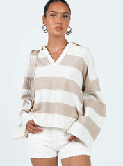 Rick Jumper White/Beige