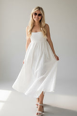 A Gentle Touch Off White Embroidered Maxi Dress