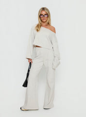 Peaks Flared Joggers Snow Marle