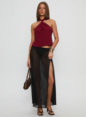 Adalynne Twist Front Top Red