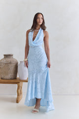 More And More Halter Maxi Dress Blue