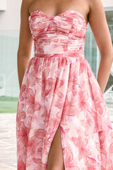 Dainty Events Strapless Maxi Dress Pink