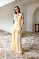 Luxe Lady Glow Maxi Dress Yellow