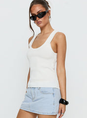 Kyrella Longline Vest Top White