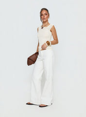 Skaia Layered Sheer Top Cream