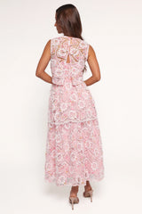Eleanora Midi Dress - Pink Floral