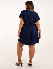 Curve Mesh Wrap Dress