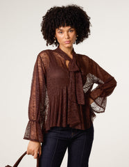 Lace Pussybow Blouse