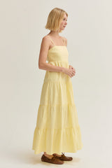 Iris Poplin Tiered Maxi Dress