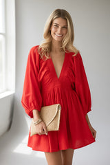 In My Element Smocked Waist Mini Dress