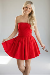 Effortless Occasion Strapless Mini Dress