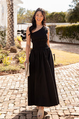 FINAL SALE - Effortless Glow Black Maxi Dress