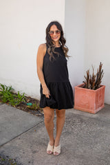 City After Dark Black Mini Dress