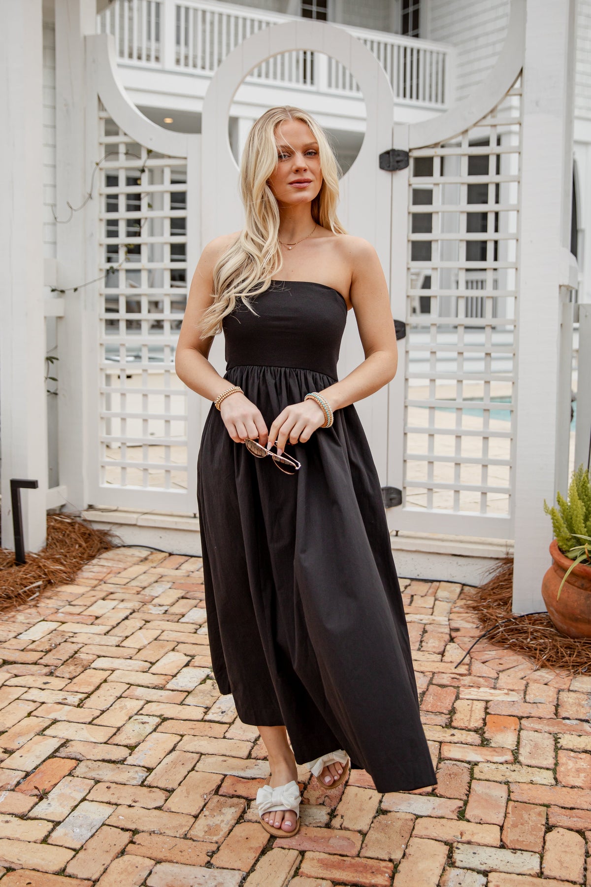 FINAL SALE - Chateau Days Strapless Maxi Dress