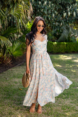 Always in Style Blue Floral Maxi Dress