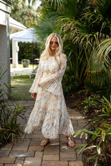 Best Dressed Blue Floral Pleated Maxi Dress