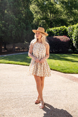 FINAL SALE - Summer Invitation Floral Ivory Mini Dress