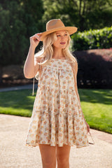 FINAL SALE - Summer Invitation Floral Ivory Mini Dress