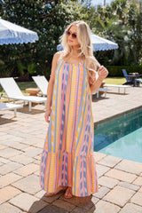 FINAL SALE - On Location Multi Maxi Dress