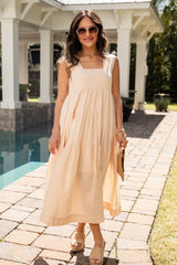FINAL SALE - Speak Your Mind Tiered Midi Dress